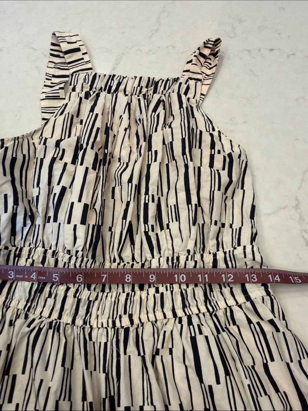 Anthropologie Somerset Black and White Tiered Maxi Sundress Size Small - Picture 9 of 9